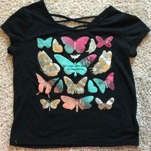 Butterfly crop top